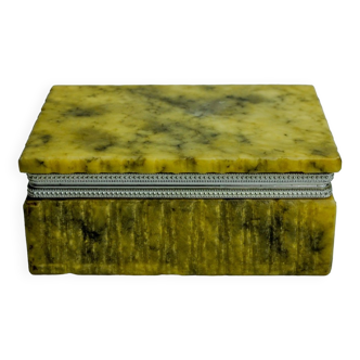 Yellow alabaster box by Romano Bianchi, Italy, 1970