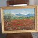 Old painting oil on panel Provençal landscape signed Henri Millet