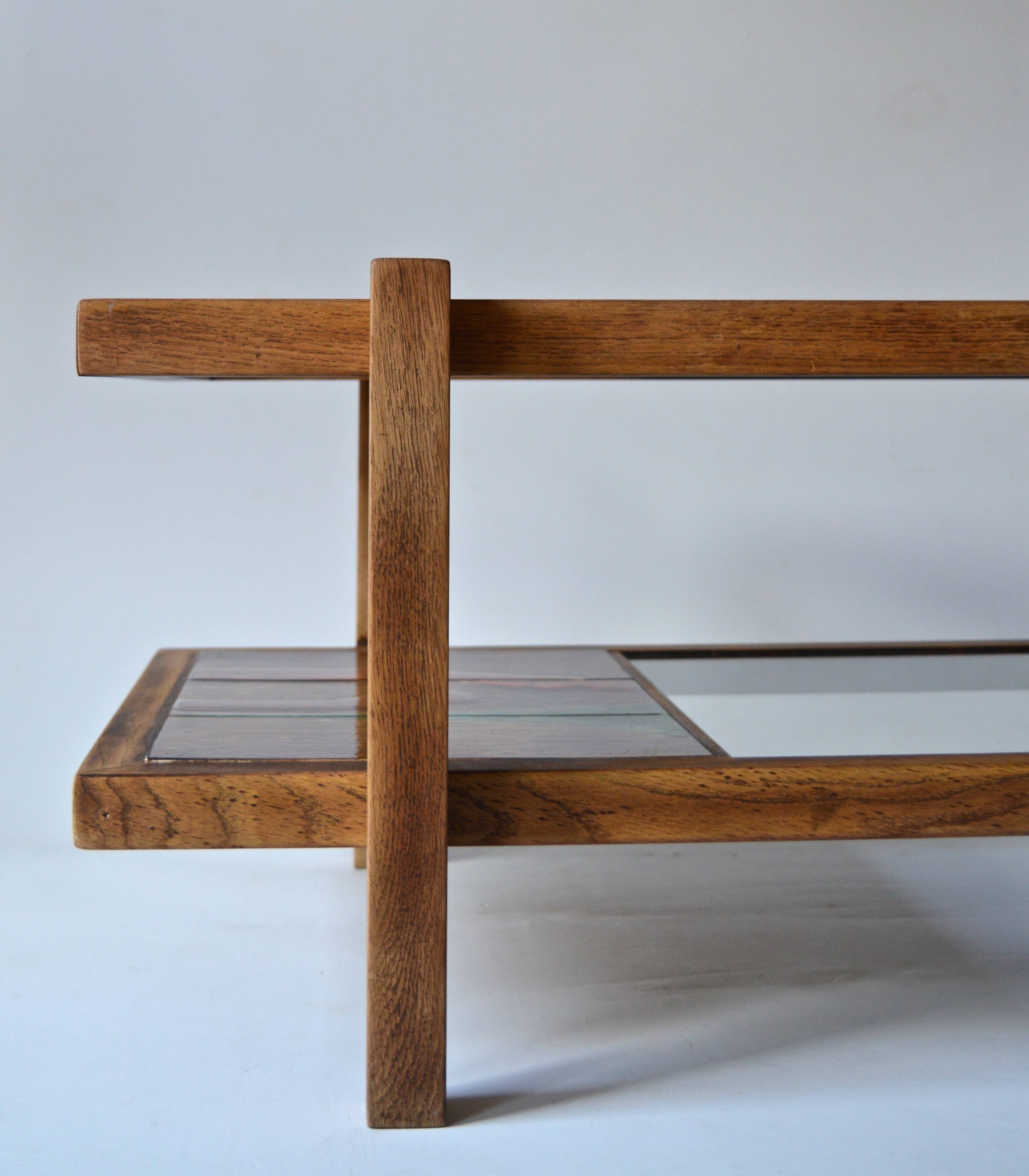 ceramic and glass coffee table