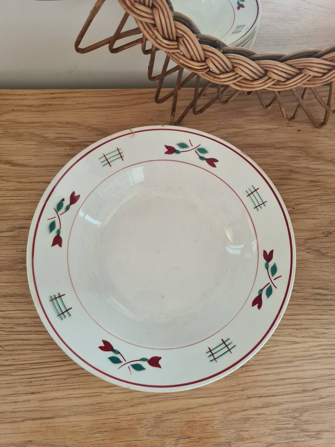 6 soup plates Céranord St Amand