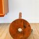 Wooden tripod stool with star, Brutalist, Popular Style, 1950