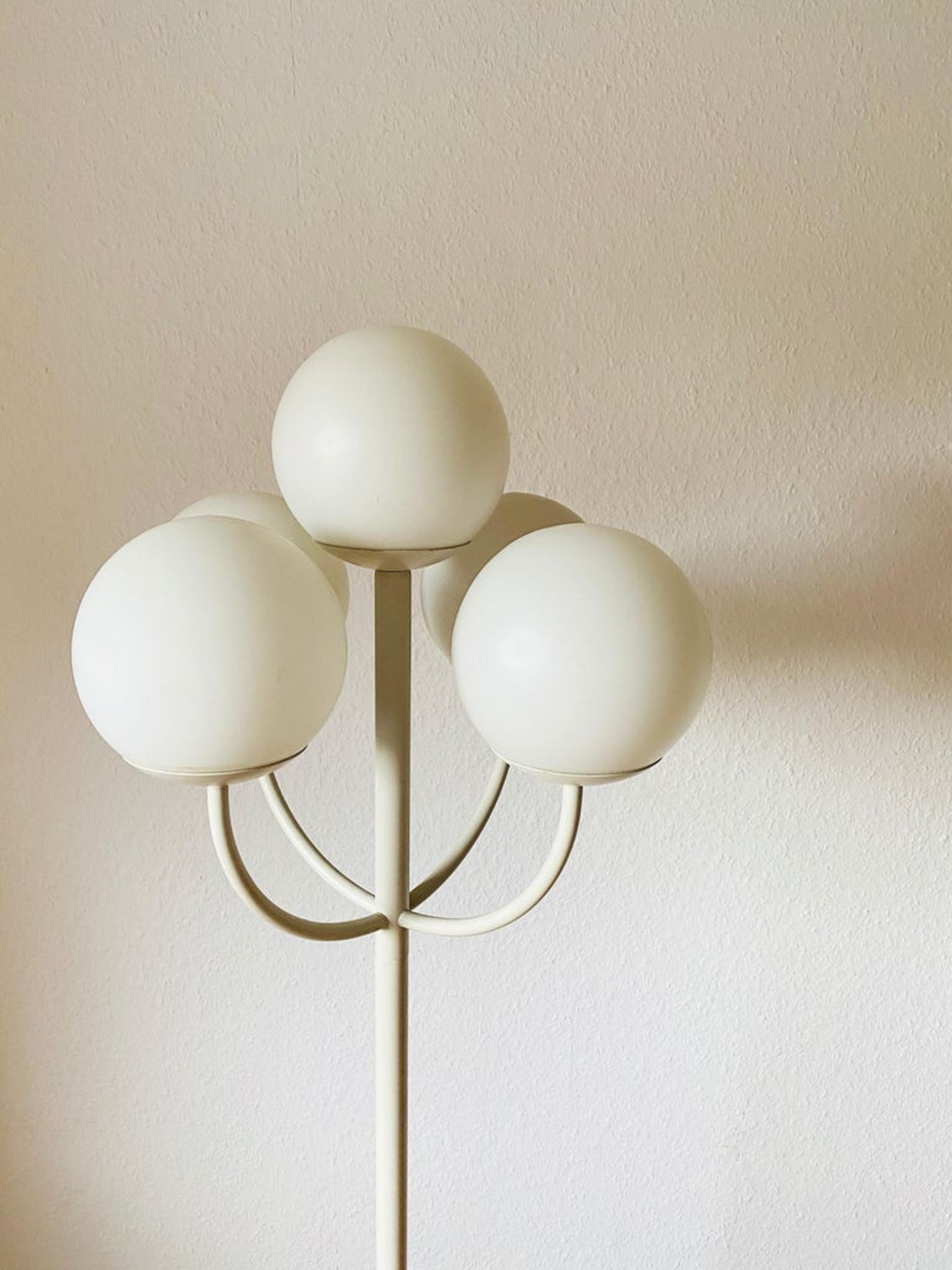 Lampadaire blanc Kaiser, Allemagne, années 1960