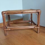 Wicker rattan end table