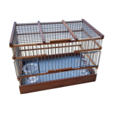 Birdcage with glass trough