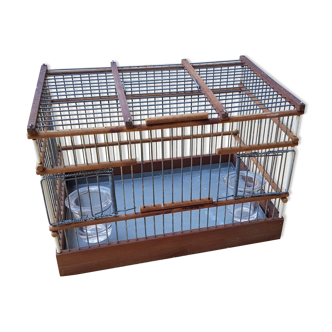 Cage à oiseau avec abreuvoir en verre