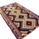 Oushak Geometric Wool Kilim Rug