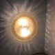 Modernist glass and metal ceiling light by Doria Lights, 1970s, Germany