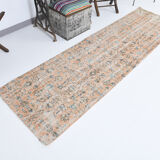 3x9 Vintage Floral Runner Rug,78x275Cm