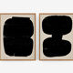 Paire d’impressions de giclée. Ensemble d’art mural abstrait de deux, A3