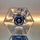 Val Saint Lambert Art deco vaas, serie Luxval model Américain M licht blauw