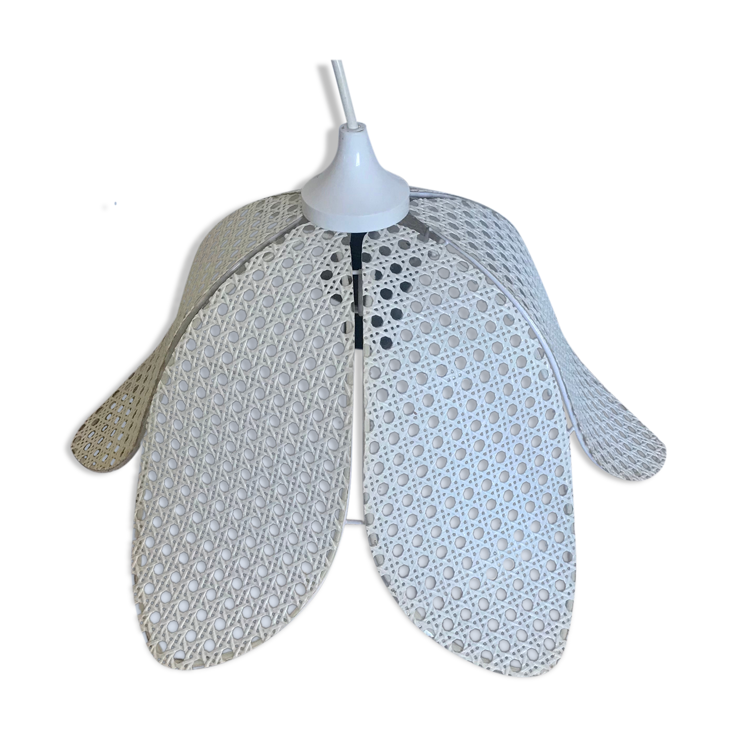 Vintage canine rattan hanging