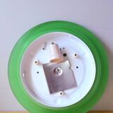 Glass and opaline wall lamp Italy 70s