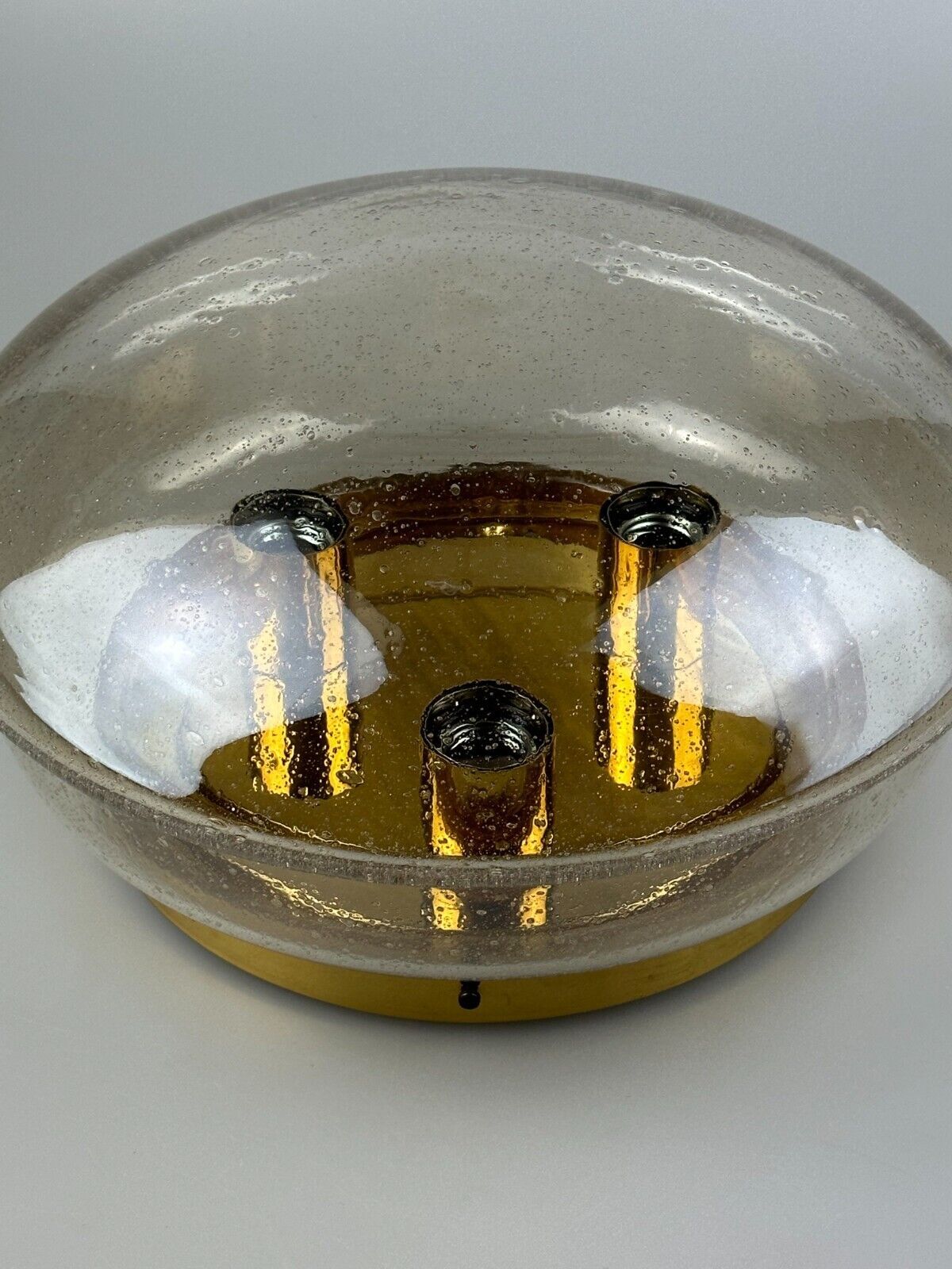 Plafonnier 60s 70s Limburg Glashütte verre space age design