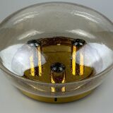 60s 70s Limburg Glashütte ceiling lamp glass space age design