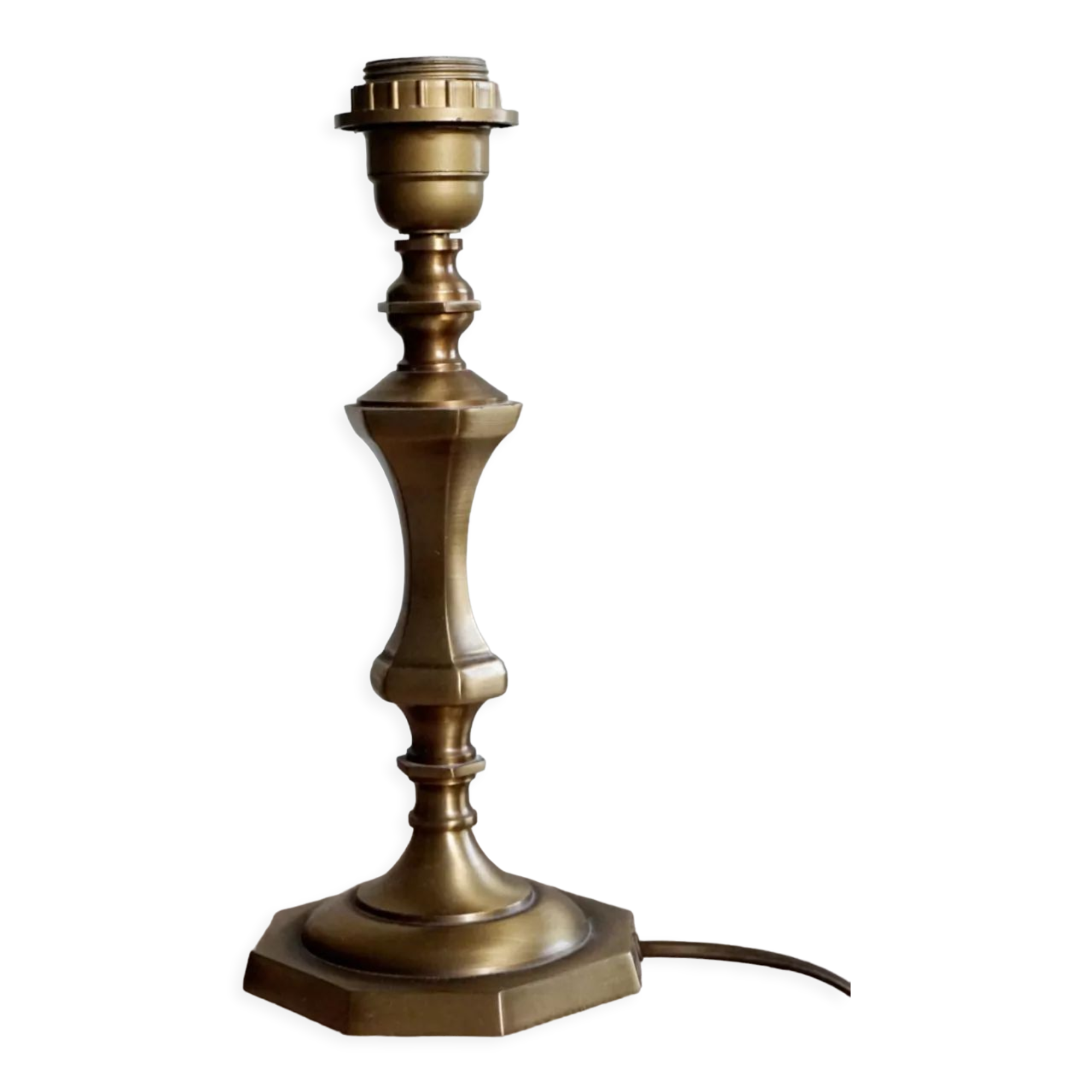 Brass lamp foot