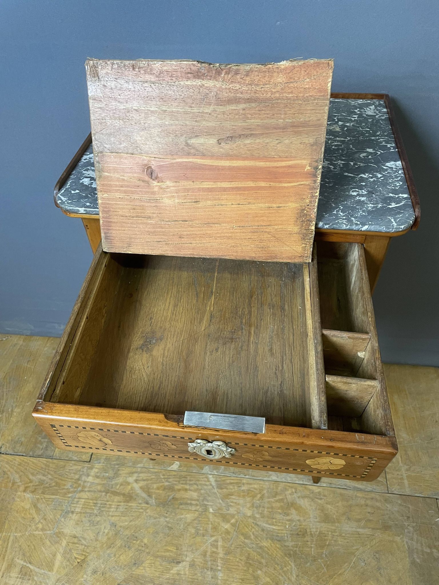Louis XV period bedside table in cherry wood