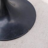 Tabouret pied tulipe en métal et skai, 1970