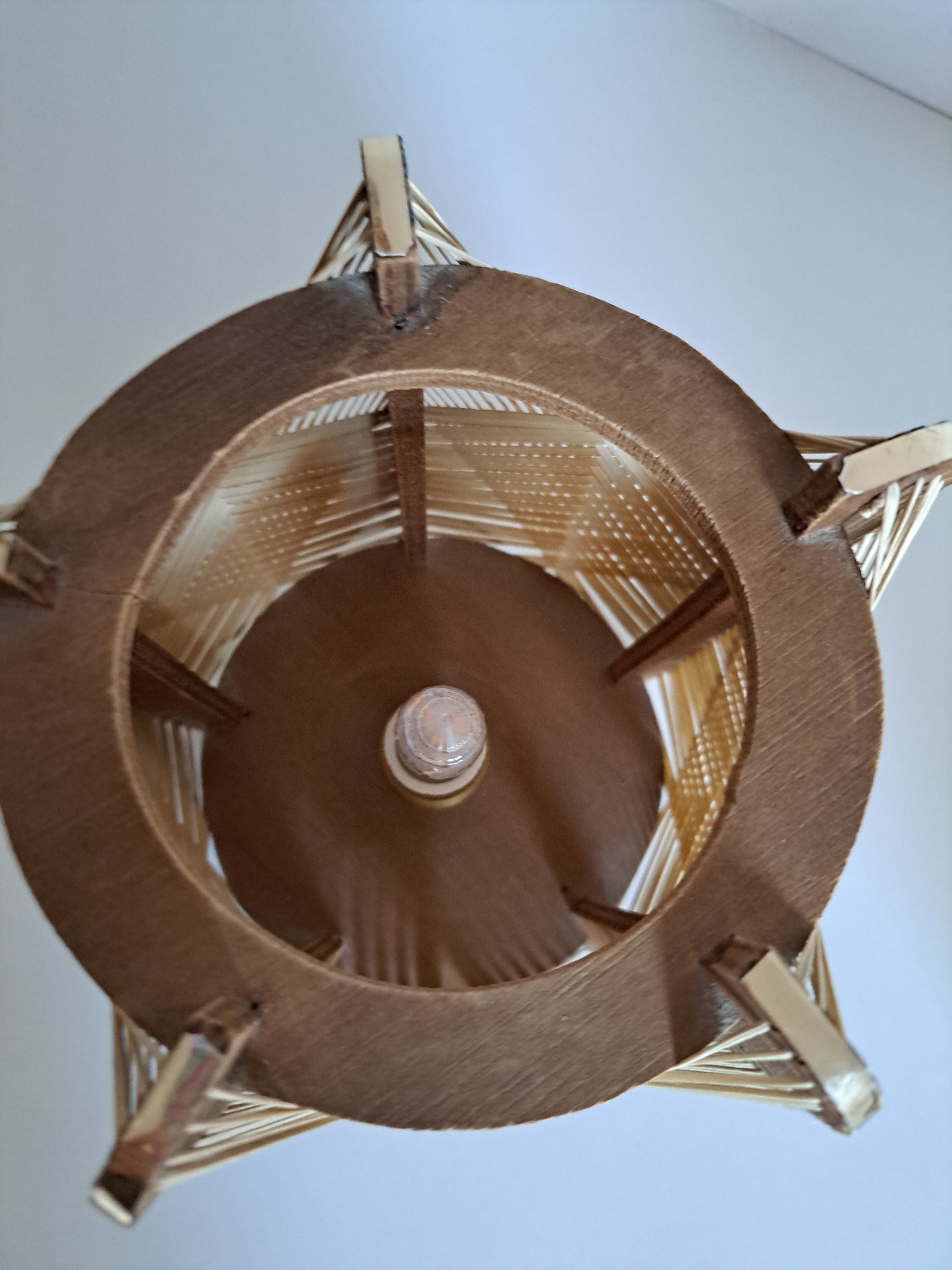 Pair vintage Scandinavian lamps