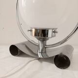 Table lamp 70s glass chrome