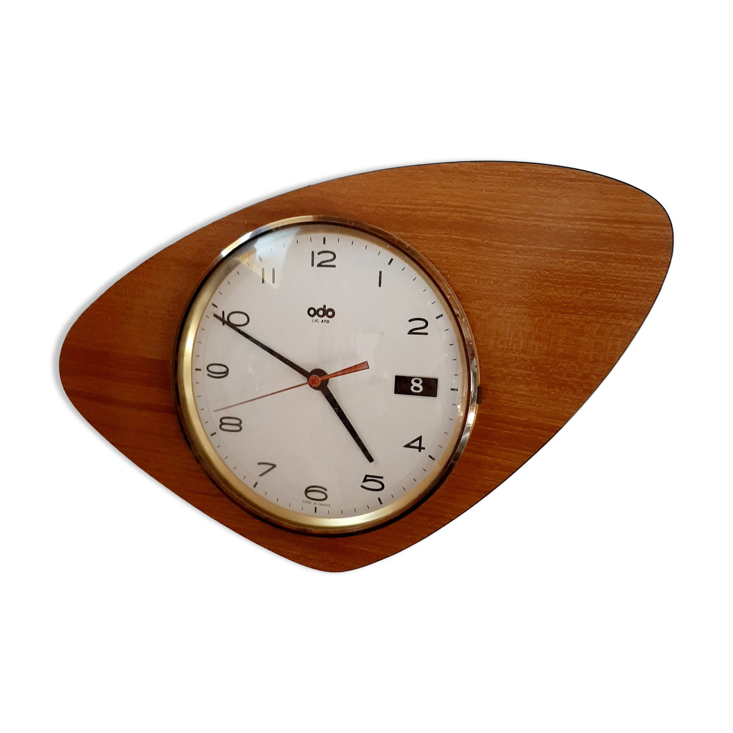 Vintage formica freeform Odo clock