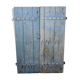 Pair of old blue shutters