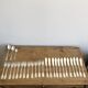 Set of 12 fish forks & 12 knives in silver metal