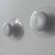 Pair of vintage "Funnel" wall lights, white lacquered metal, by Vibia Spain 2000