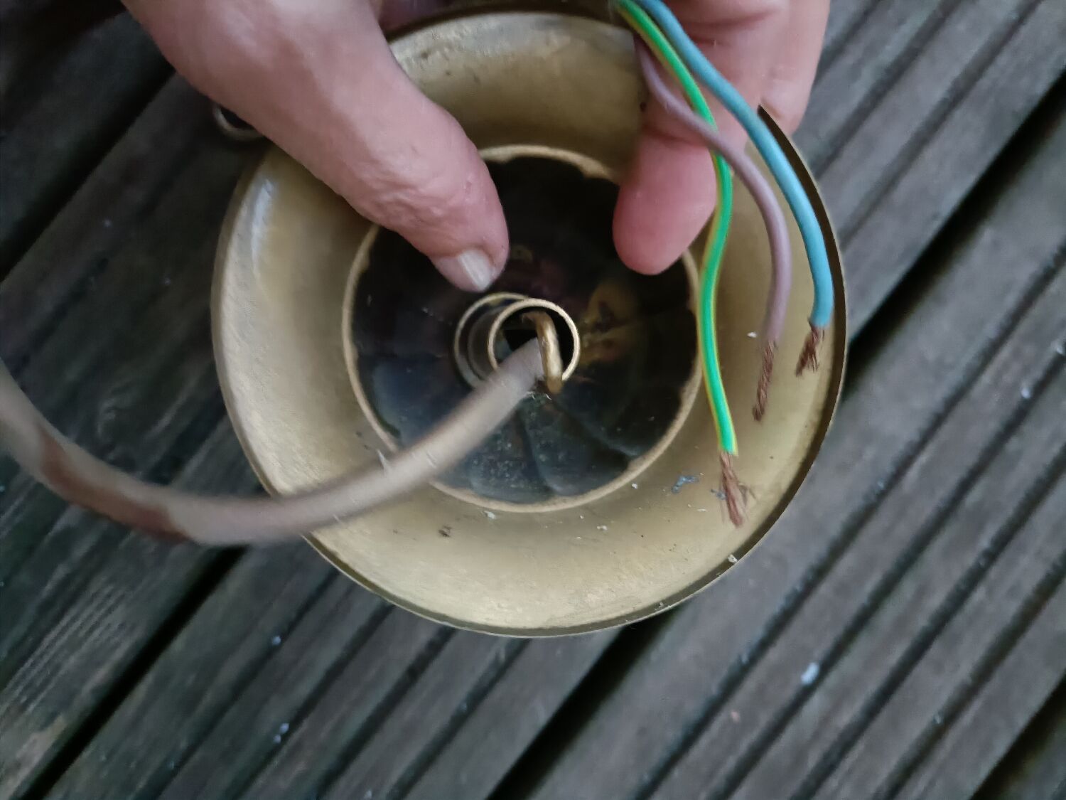 Vintage Art Nouveau style pendant light
