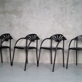 Italian Alisea armchairs by Lisa Bross for Studio Simonetti, 1980s, Set of 4