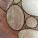 Brass hoop edgy ceiling lamp