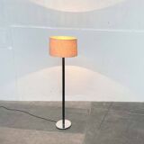 Leather floor lamp Model Flet modern Danish mid-century by Jo Hammerborg for Fog & Mørup, 1960s