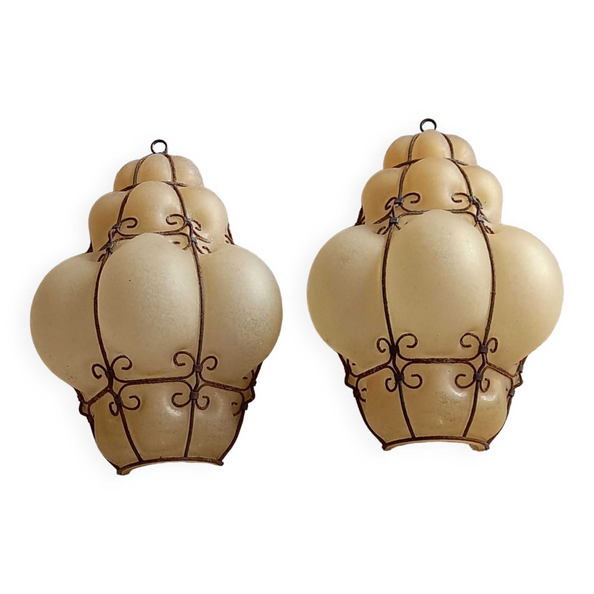 Murano crystal wall lamps