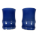 Pair of monochrome blue porcelain wall vases - China Qing