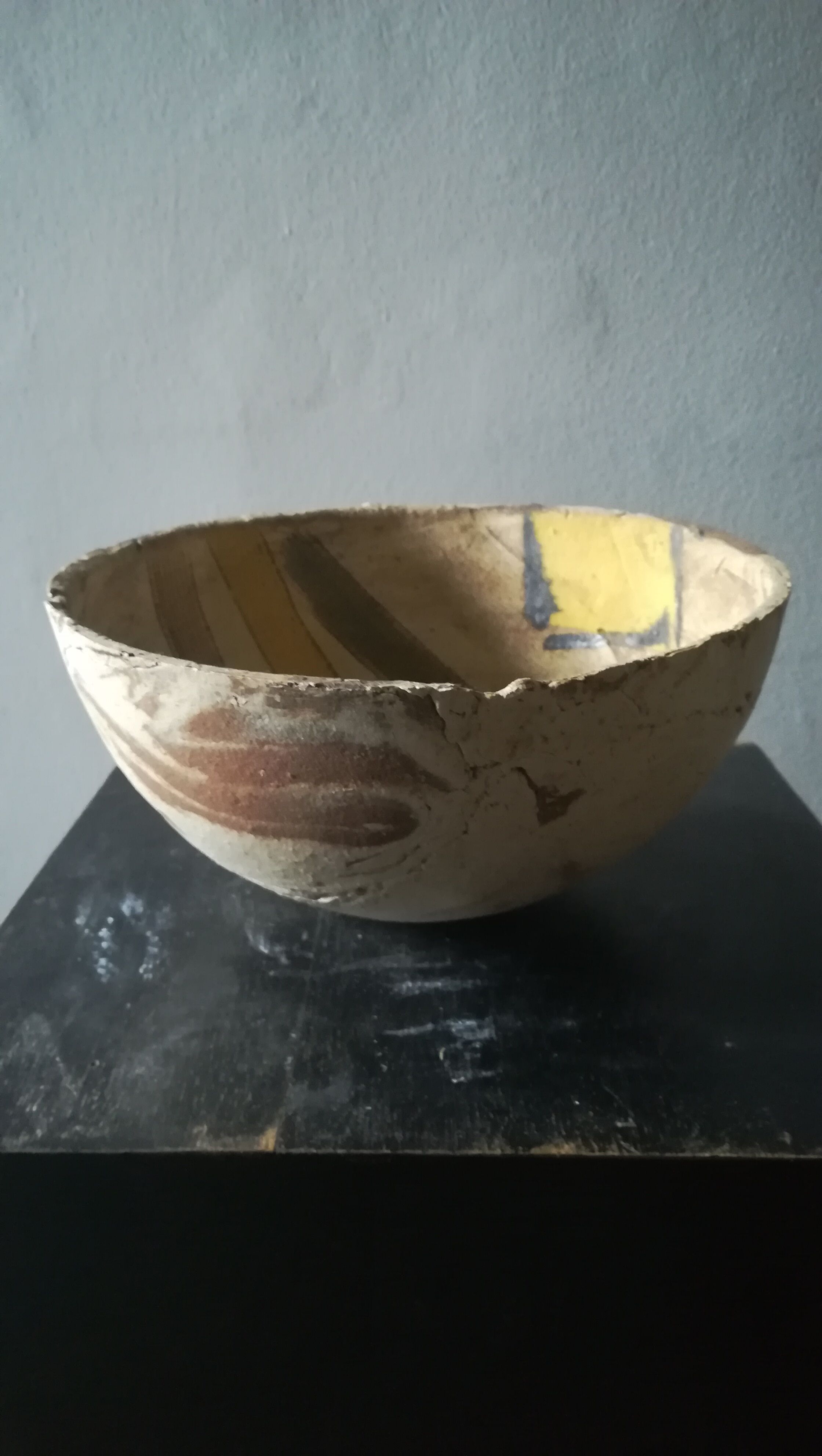 Cutting terracotta decoration abstract, a circa 1980