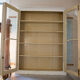 Old white patina showcase