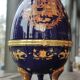 Old Large Egg Porcelain Jewelry Box Set