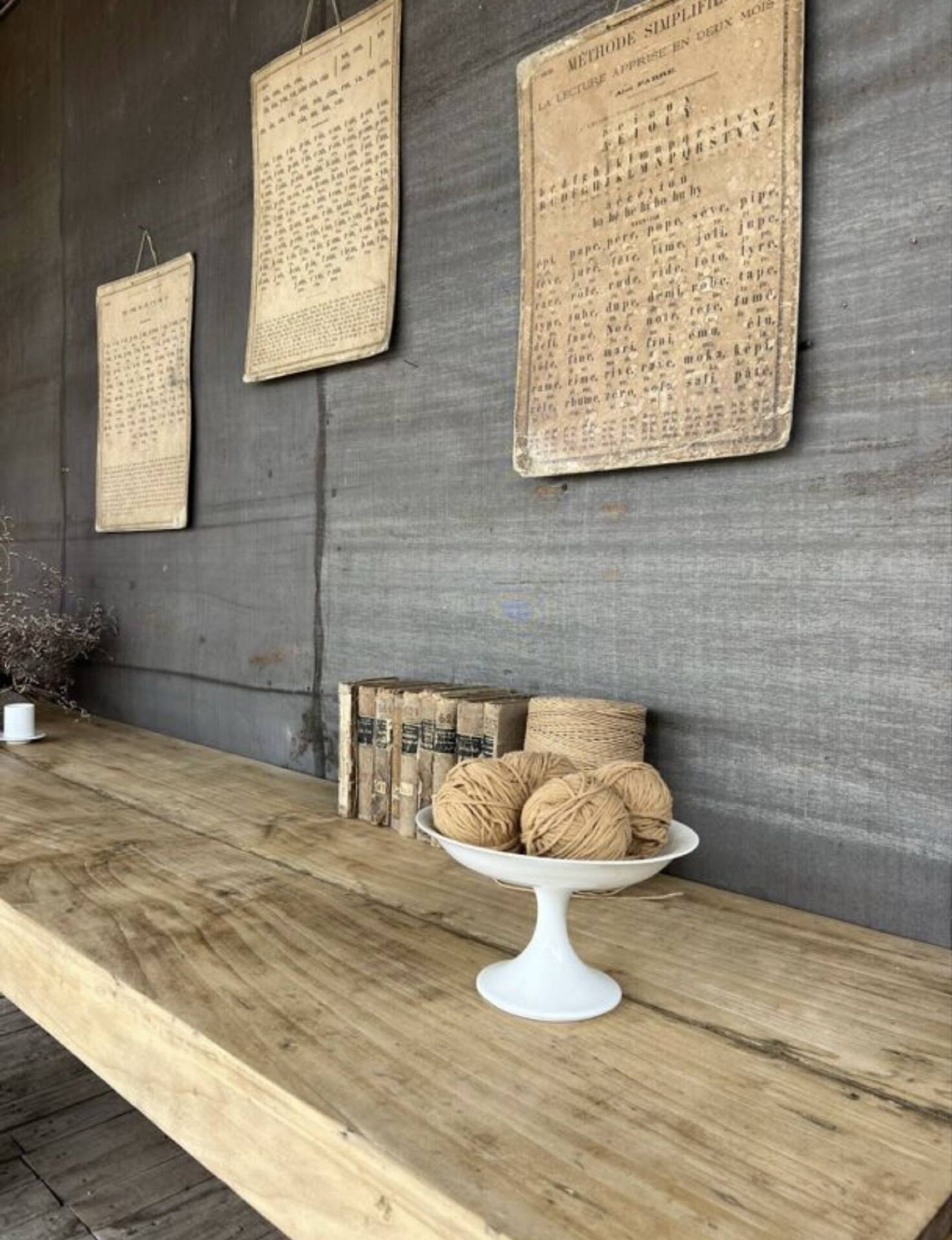 Console d'atelier bois brut