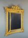 Large giltwood pediment mirror, 19th century