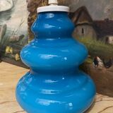 Vintage blue opaline pendant lamp