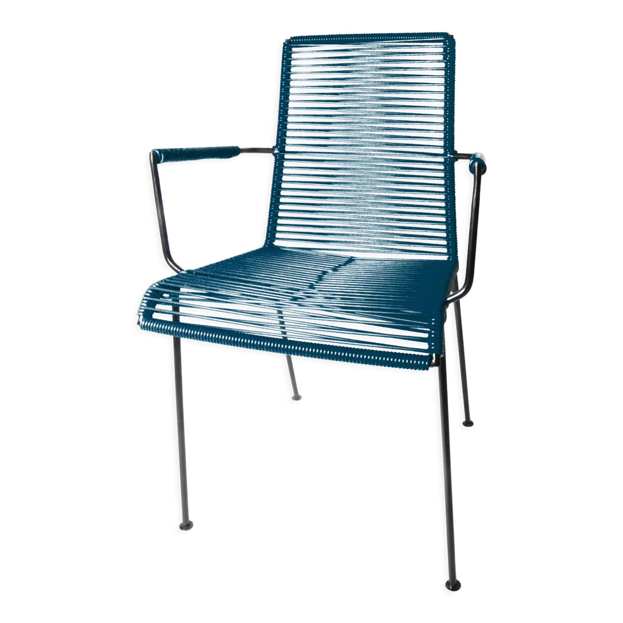Mazunte boqa ocean blue chair with armrest