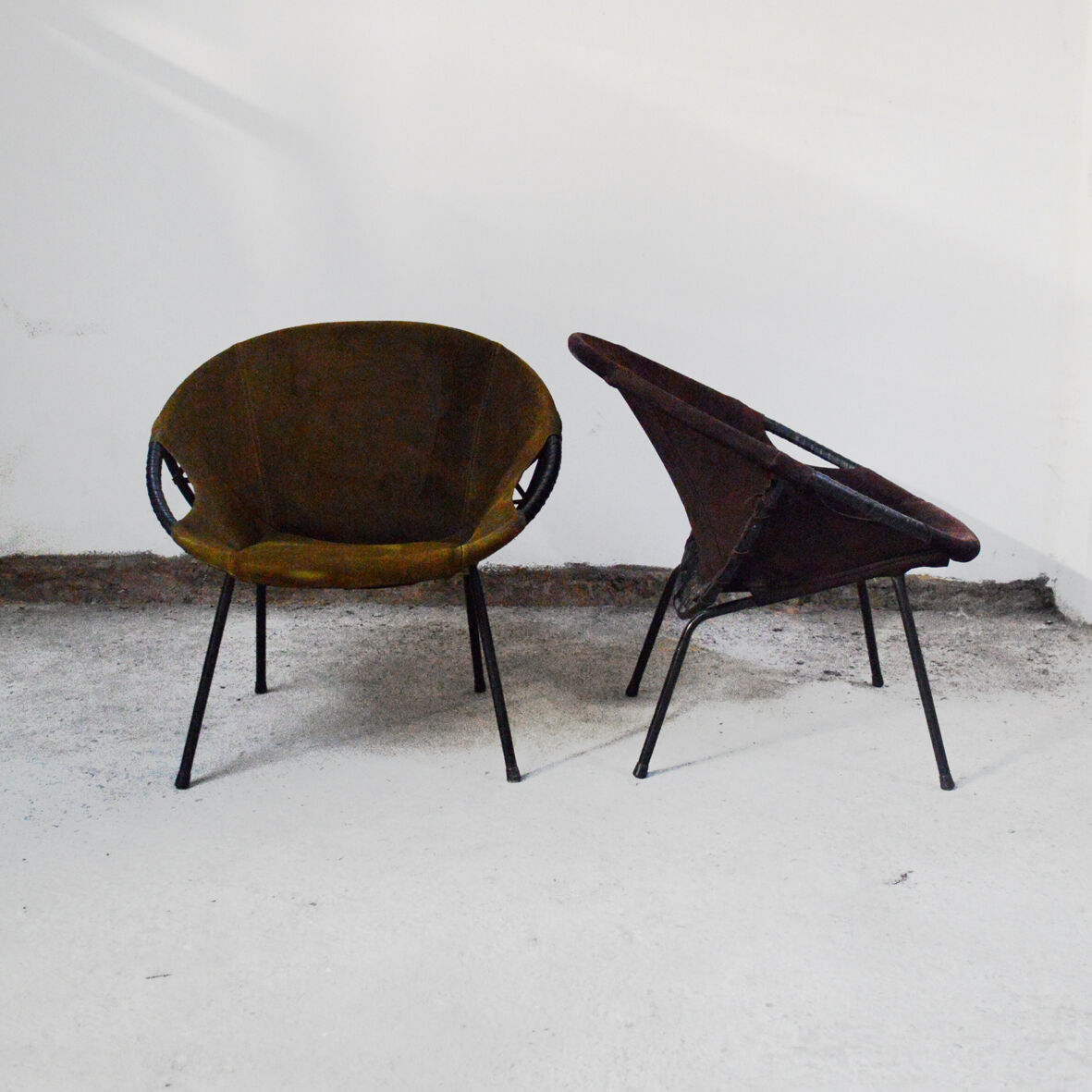 Paire de fauteuils circle chair Lusch Erzeugnis