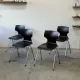 Set of 4 stackable chairs, Pagwood (Pagholz), Germany, 1960s/70s