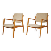 Ensemble de chaises longues des années 1970 au design scandinave