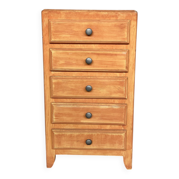 Commode semainier Chiffonnier vintage patine d'origine