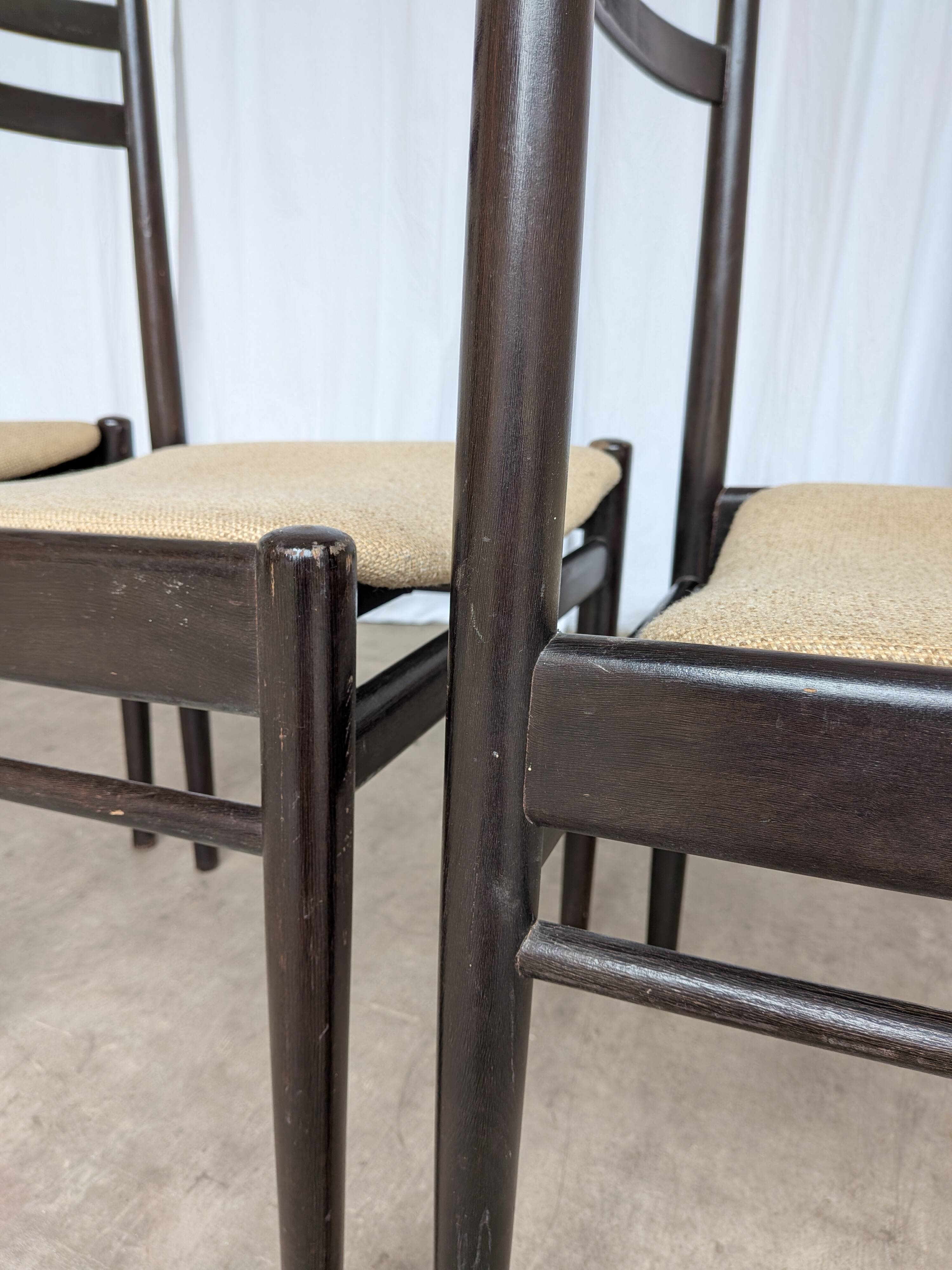 Set of 4 Stol Kamnik Dining Chair: Vintage Scandinavian Beech Wood, Yugosla