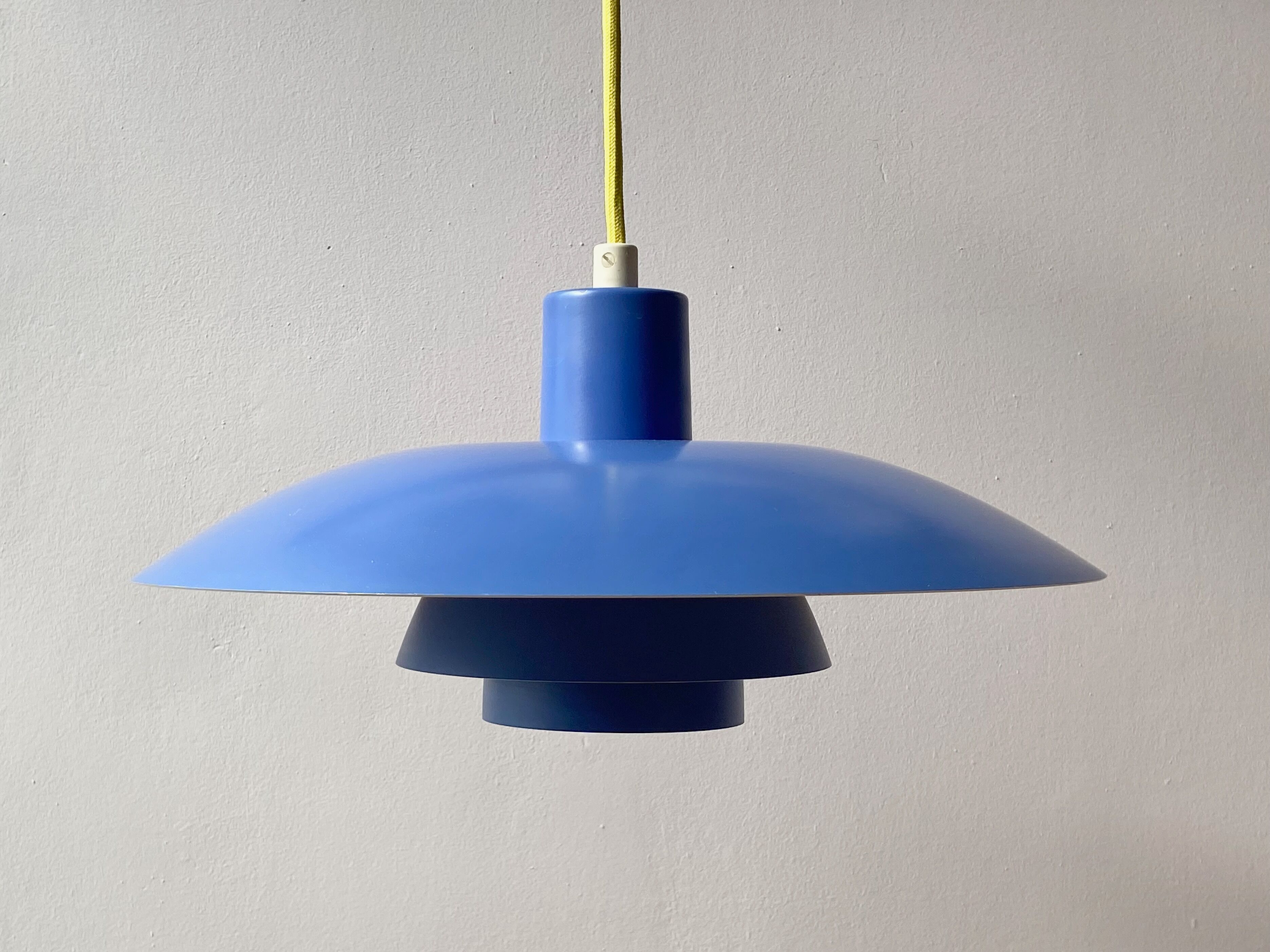 Ph 4/3 blue pendant lamp by Poul Henningsen for Louis Poulsen, Denmark