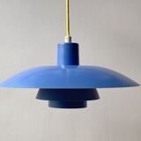 Ph 4/3 blue pendant lamp by Poul Henningsen for Louis Poulsen, Denmark