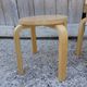 Pair of scandinavian vintage children's stool the