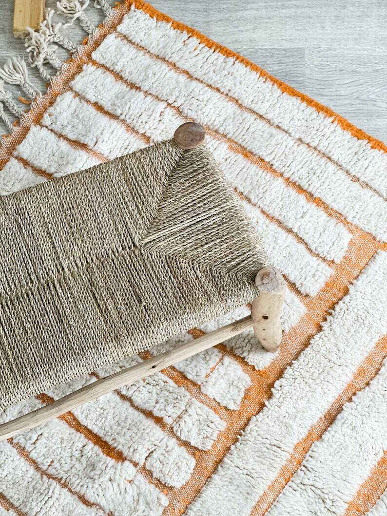 Handmade Moroccan Beni Ourain rug, 150/250cm