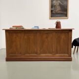 1950s walnut counter or desk